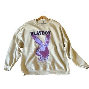 Playboy sweatshirt men’s size XL Andy Warhol some stains grunge punk skater used